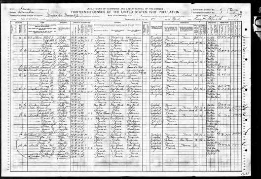 George Decker & Anna Bell and James Bell & Ella Johnson 1910 Census